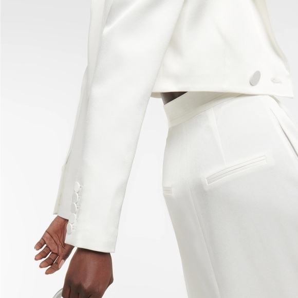 Alex Perry Parker Cropped Satin Crepe Blazer AUS10 - Picture 7 of 9